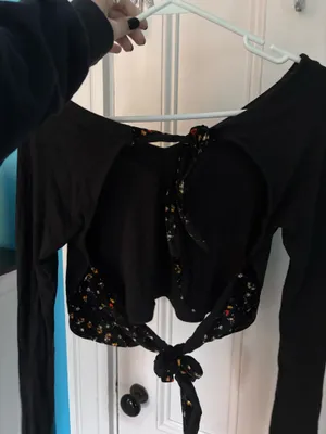 Free People Open Back Top Long Sleeve thumbnail 3