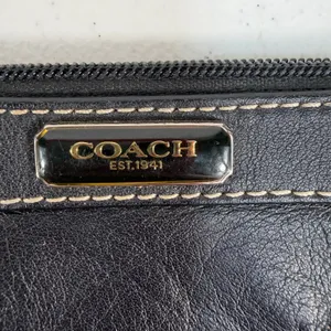 Coach Black Legacy Wristlet Wallet‎ Leather Small Pouch 48179 Designer Festival thumbnail 4