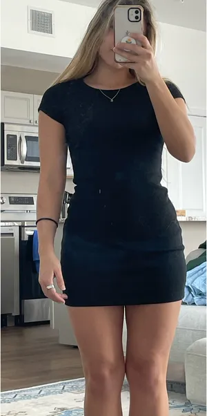 Black Mini Princess Polly Dress thumbnail 1