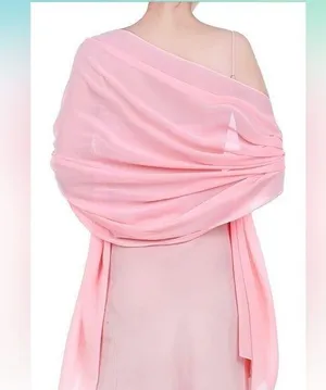 NEW Shawl Chiffon Bridal Evening Soft Wrap Scarf PINK 28x68” thumbnail 1