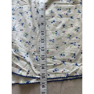 Ditzy Floral Shorts Womens Large‎ Cream Cotton Cottagecore Prairie Lounge thumbnail 5