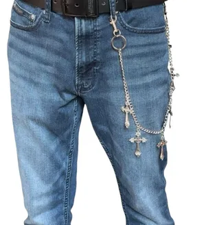 Cross Pants Chain for Men Women,Jeans Chain,Keys Chain,Biker Wallet Chain,Streetwear Punk Hip Hop Unisex Style thumbnail 6