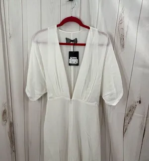 Reformation Women’s 6 White Vice Wide Leg Jumpsuit New thumbnail 1