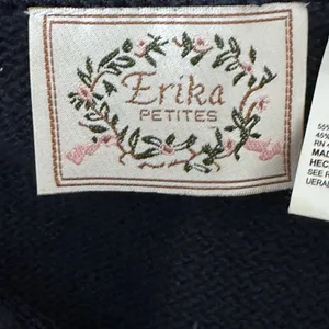 Erika II Holiday Christmas‎ Sweater Vest Embroidered Women's Size Petite Small thumbnail 10