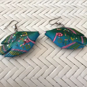 New vintage Hand painted wooden fish thumbnail 5
