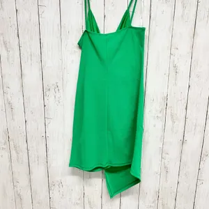 Blue Blush Dress Women Size Large Green V-Neck Twist‎ Front Spaghetti Strap Mini thumbnail 6