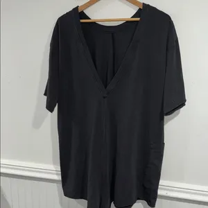 Free People Movement Hot Shot Tee Romper BLACK Small Shorts thumbnail 6
