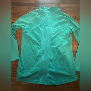 Champion women's XL activewear pullover blue collared 1/4 zip long sleeves c9 thumbnail 6