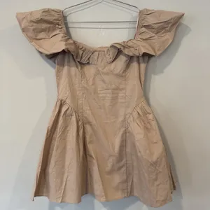 NWT Revolve Le Lis Off the Shoulder Mini Dress with Ruffles Size Medium 2803 thumbnail 3