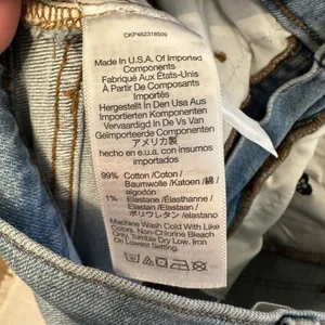 Madewell‎ Womens Size 27 Perfect Vintage Straight Jeans Distressed Light Wash thumbnail 8
