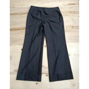 Ann Taylor Curvy Fit Pants Womens 12 Gray Wool Blend Lined Dress Trousers Work thumbnail 6