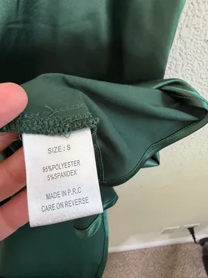 NWT Heiress Beverly Hills‎ Emerald Green Satin Slip Mini Dress Womens Size S thumbnail 5