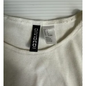 H&M Divided Sleeveless Ribbed Dress‎ Bodycon Ruched Drawstring Beige Small thumbnail 3
