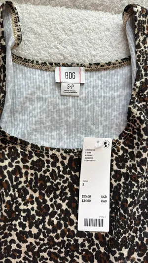 Urban Outfitters Cheetah Tank Top thumbnail 2