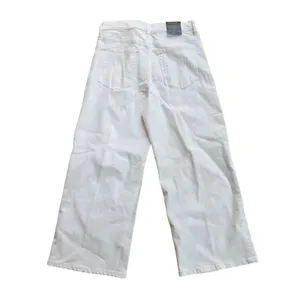 Banana Republic Womens 30/10 High Rise Wide Leg Crop Jeans Pure White 862762 thumbnail 4