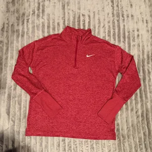 Nike Running Womens Dri-FIT Element Half Zip Pullover Red‎ Heather Medium thumbnail 2