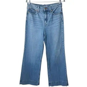 J.Crew Wide Leg Trouser Jeans Light Wash High Rise Capsule Minimalist 27 thumbnail 2