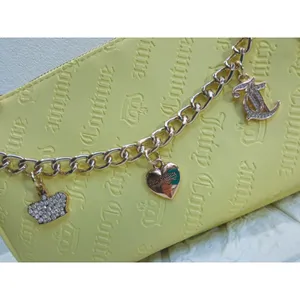 Juicy Couture Shoulder Bag $79 Yellow New Collection Easter Pendants Chain NWT thumbnail 2