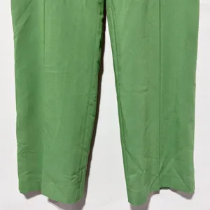 Zara High Rise Straight Leg Full Length Trousers Green Size XL 3736/047/500 thumbnail 10