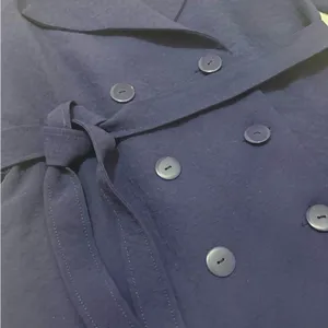 Tulle Women's Casual, Business Casual navy blue trench coat. Size‎ small thumbnail 4
