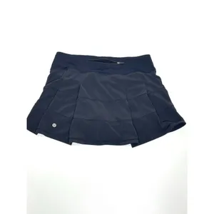 Lululemon Pace Rival Mid Rise Skirt Athletic Skort Black 6 thumbnail 4