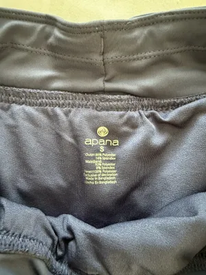 Navy Blue Active Shorts With Built In Bottoms Size M thumbnail 5