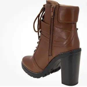BCBGeneration Tan Lace-Up Ankle Boots thumbnail 4