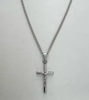 Cross Pendant Necklace for Men Women,Streetwear Hip Hop Unisex Style thumbnail 1