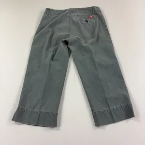 The North Face Pants Womens 33 Gray Cropped Wide Leg Cotton Twill Casual thumbnail 12