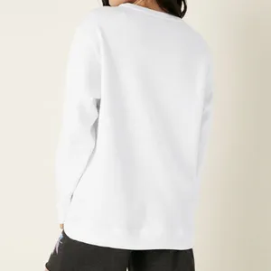 Victoria Secret Pink Fleece Crewneck Campus Sweatshirt in White, Size XS‌‌ thumbnail 2