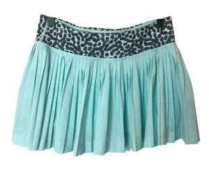 Lululemon Womens Pleat to Street Skirt Skort Sz 4 in Tranquil Blue / Ace Spot thumbnail 1
