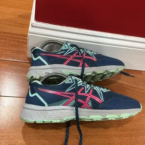 Asics Womens Gel Venture Blue Pink‎ Running Shoes Sneakers Size 10 thumbnail 4