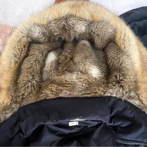 Aritzia Parka Goose Down‎ Asymmetrical Faux Fur Hood Fall Winter Black XXS GUC thumbnail 11