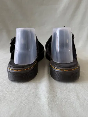 Dr. Martens Carlson Mule Black Suede Slingback Platform Size 9 thumbnail 3