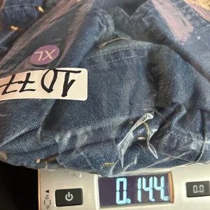 Tantrums Jacket Women XL Blue Good Vintage‎ Embroidered Beaded Denim Retro thumbnail 13