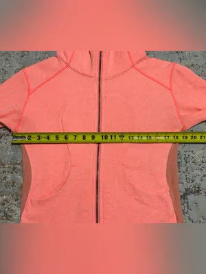 LULULEMON On The Daily Hoodie Jacket grapefruit coral pink size 6 thumbnail 7