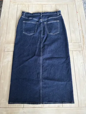 Los Angeles Atelier & Other Stores Blue Jean Denim Skirt Size 10 thumbnail 3