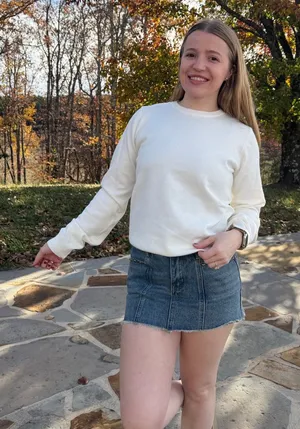 Edikted Denim Mini Skirt thumbnail 1