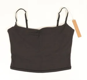 NWT SKIMS Fits Everybody Cropped Cami in Onyx thumbnail 1