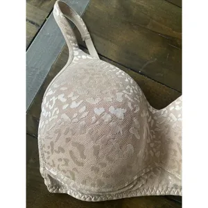 Rhonda‎ Shear Bra nude cheetah Size XL wirefree t shirt bra thumbnail 2