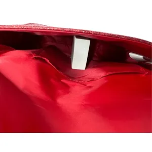 Jimmy‎ Choo Parfume Red Glitter Good Chain Clutch Shoulder Handbag COA thumbnail 3