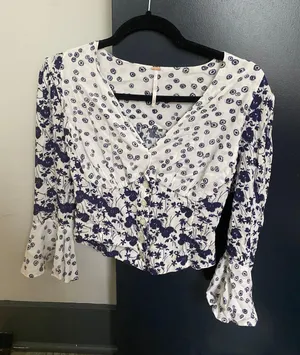 Free People Bell Sleeve Top thumbnail 1