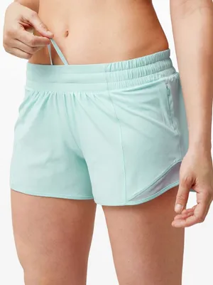 Lululemon Hotty Hot Short II Long 4" blue glow size 6 thumbnail 3