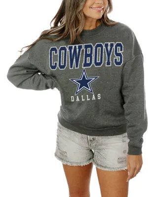 Gameday Couture Charcoal Dallas Cowboys Oversized Bring The Energy Sweatshirt thumbnail 1