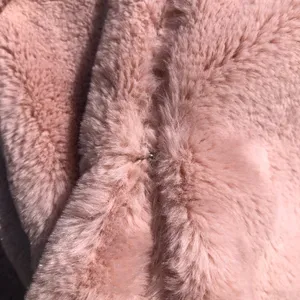 EXPRESS Blush Pink Super soft faux fur jacket M thumbnail 3