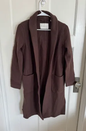 Babaton The Group brown merino wool coat size xs thumbnail 1