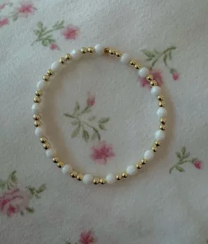Gold Bead Handmade Bracelet thumbnail 3