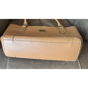 Frye Tote Bag Vegan Leather Camel Brown Large Oversized Carryall Faux Leather thumbnail 6
