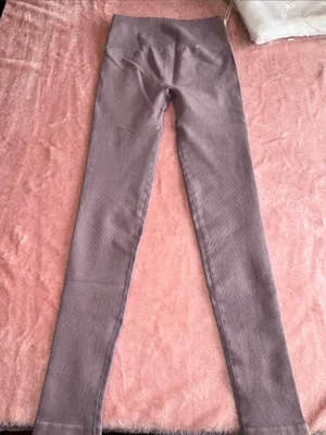 Everlane Lavender Ribbed High-Waist Leggings thumbnail 10