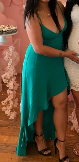 Forever 21 Teal High Low Dress thumbnail 4